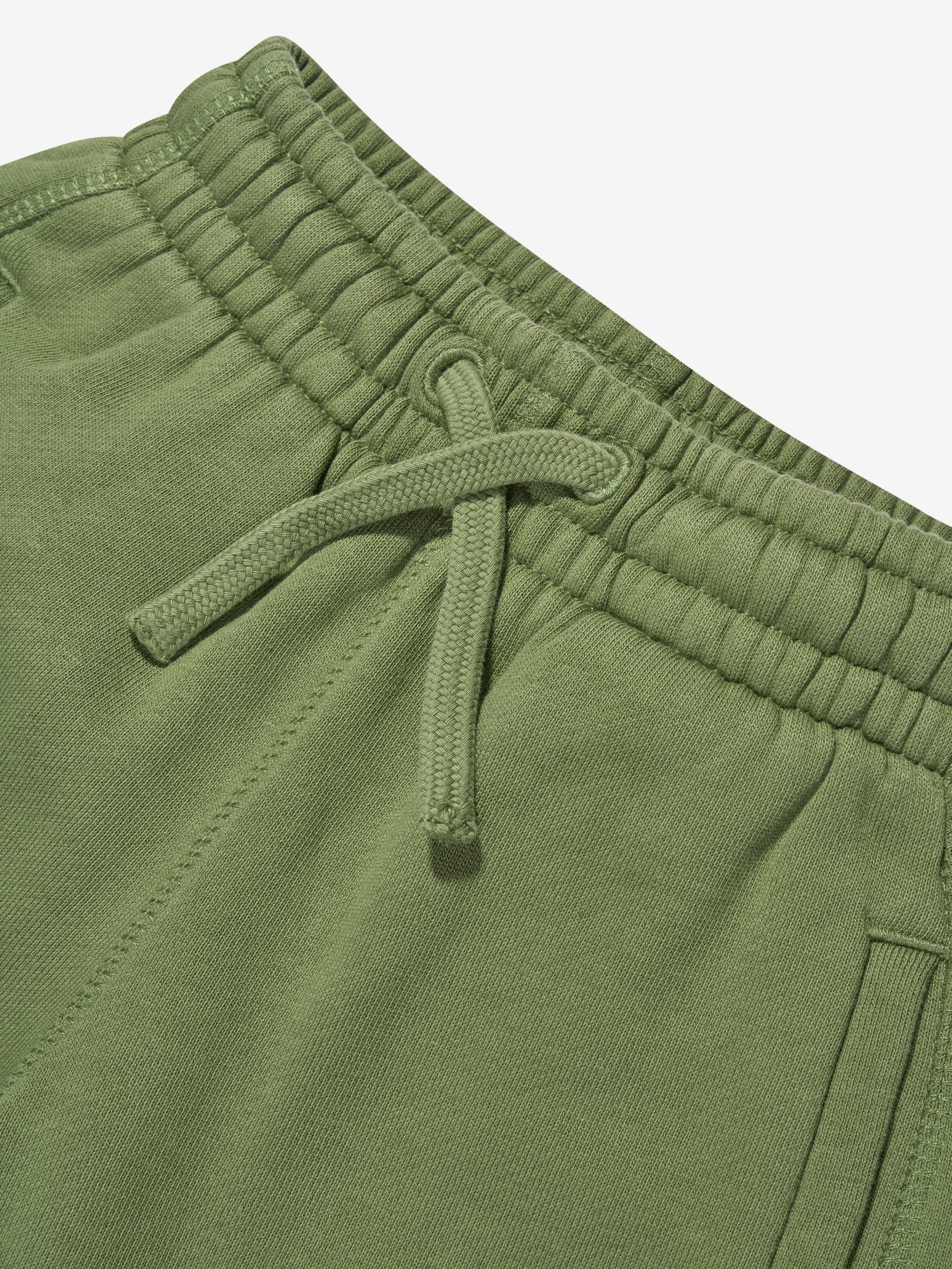 Off-White Boys Bookish Diag Sweat Shorts in Green