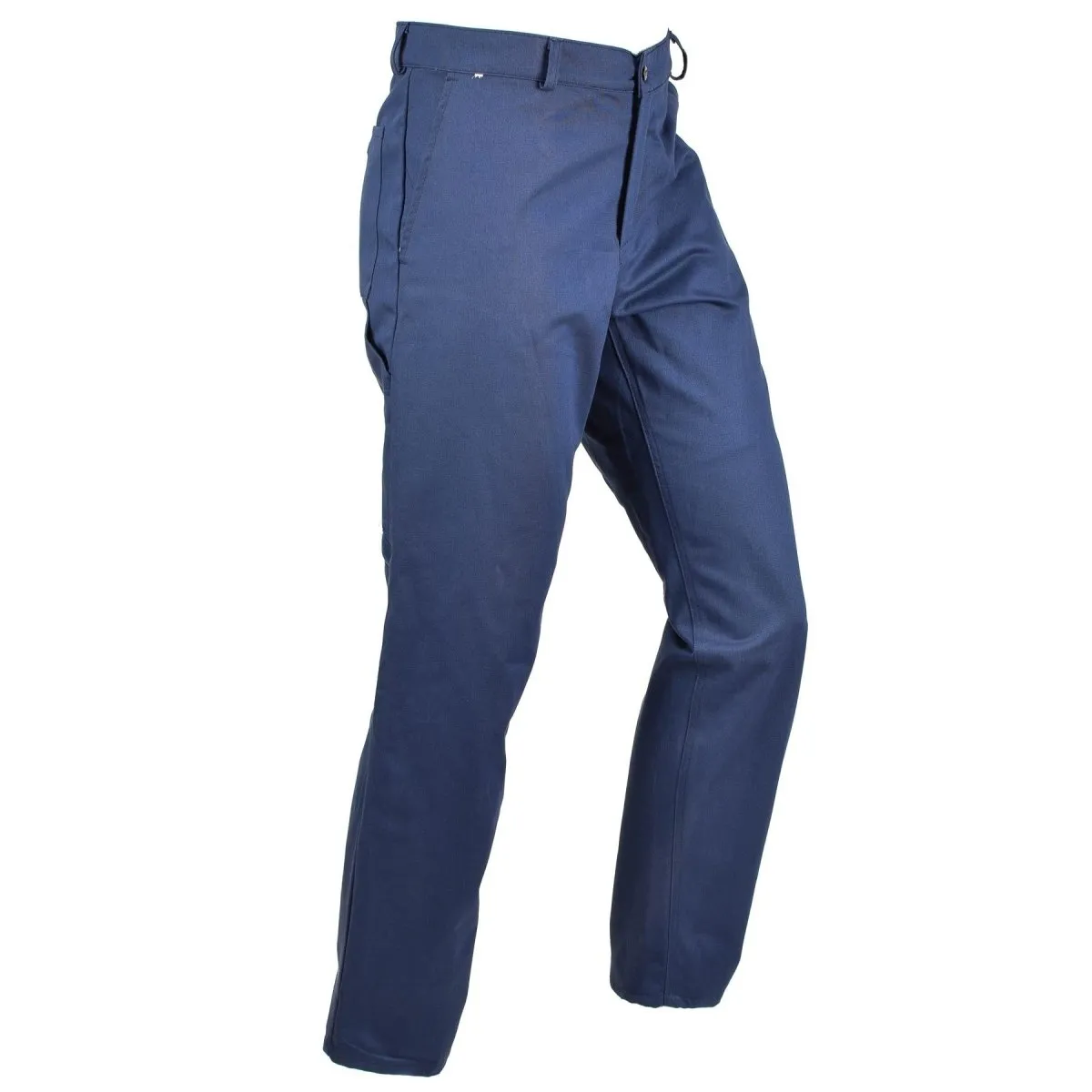 Original Italian Military Work Pants Blue Surplus Army Trousers Cotton New