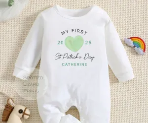 Personalised My First St Patrick's Day Baby Outfit - My 1st St Patrick's Day Baby Outfit