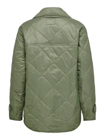 Quilted Lightweight Jacket - Olive Green