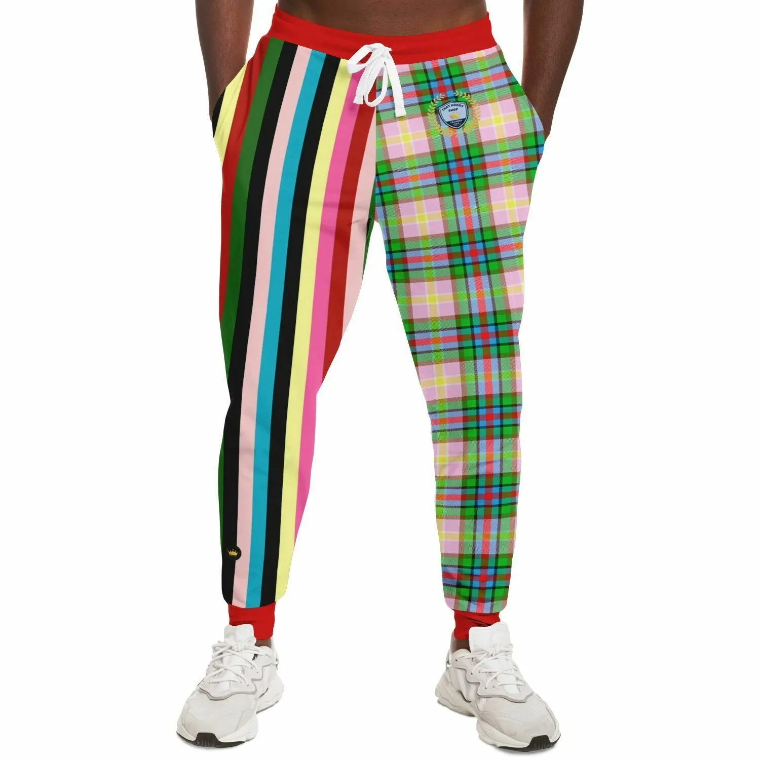 Rainbow Elephant Rugby Stripe Plaid Eco-Poly Unisex