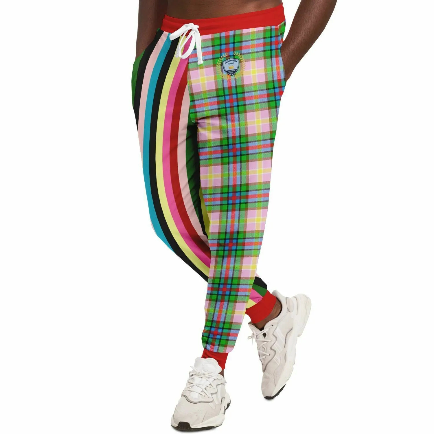 Rainbow Elephant Rugby Stripe Plaid Eco-Poly Unisex