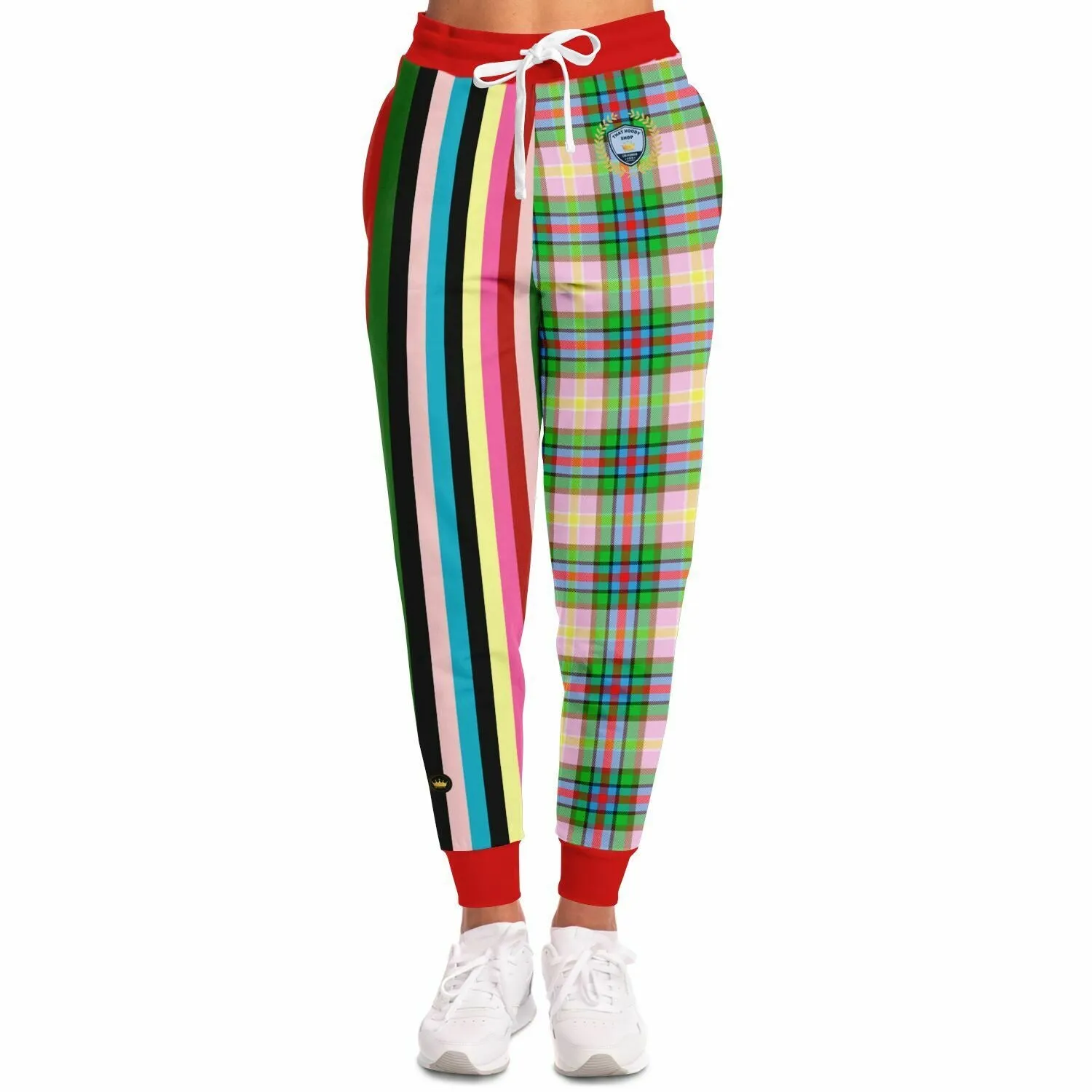 Rainbow Elephant Rugby Stripe Plaid Eco-Poly Unisex