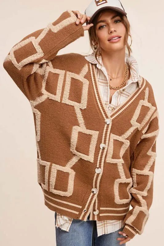 Reina Drop Shoulder Cardigan