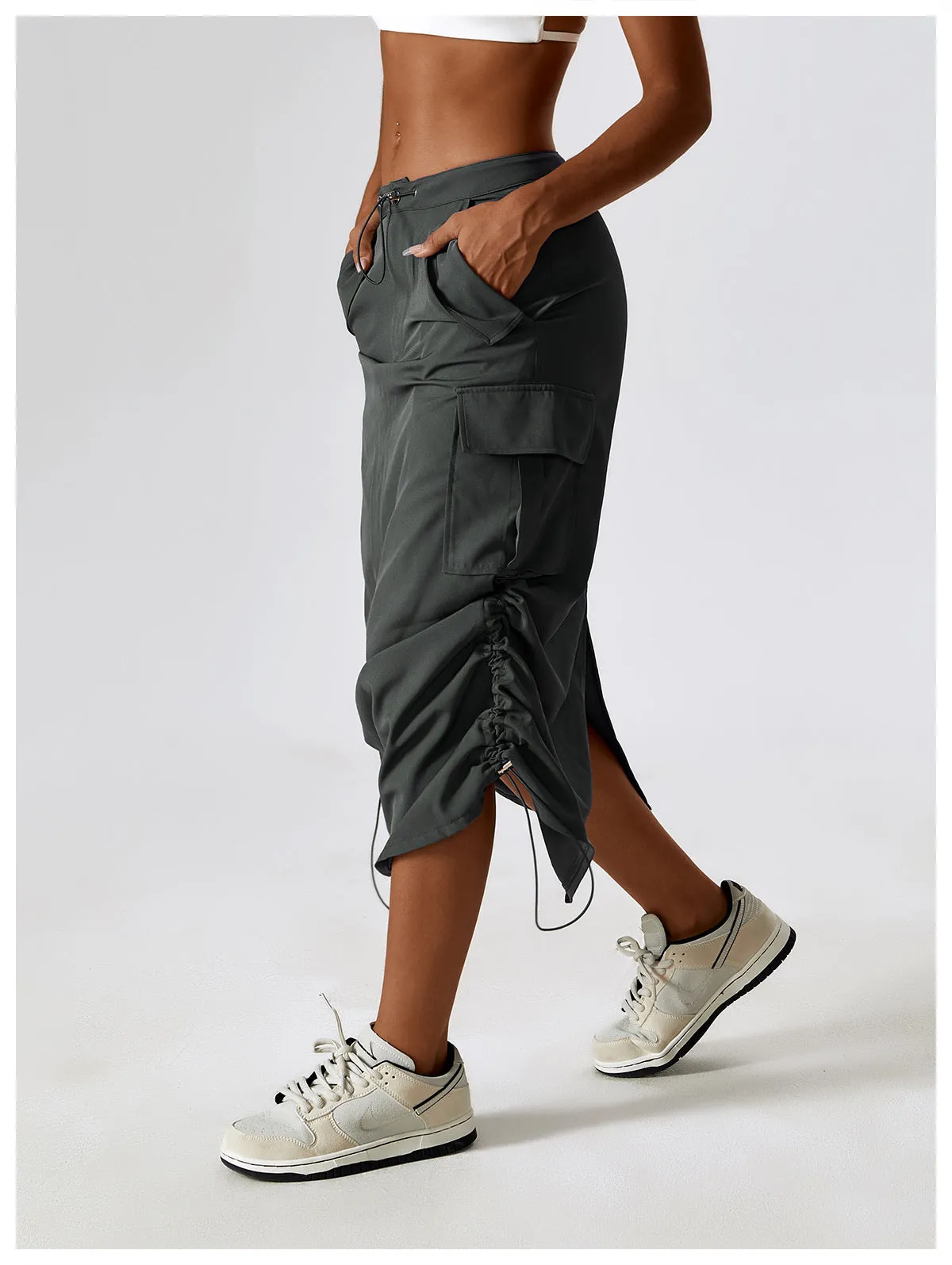 Relaxed Casual Cargo Skirt