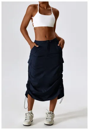 Relaxed Casual Cargo Skirt