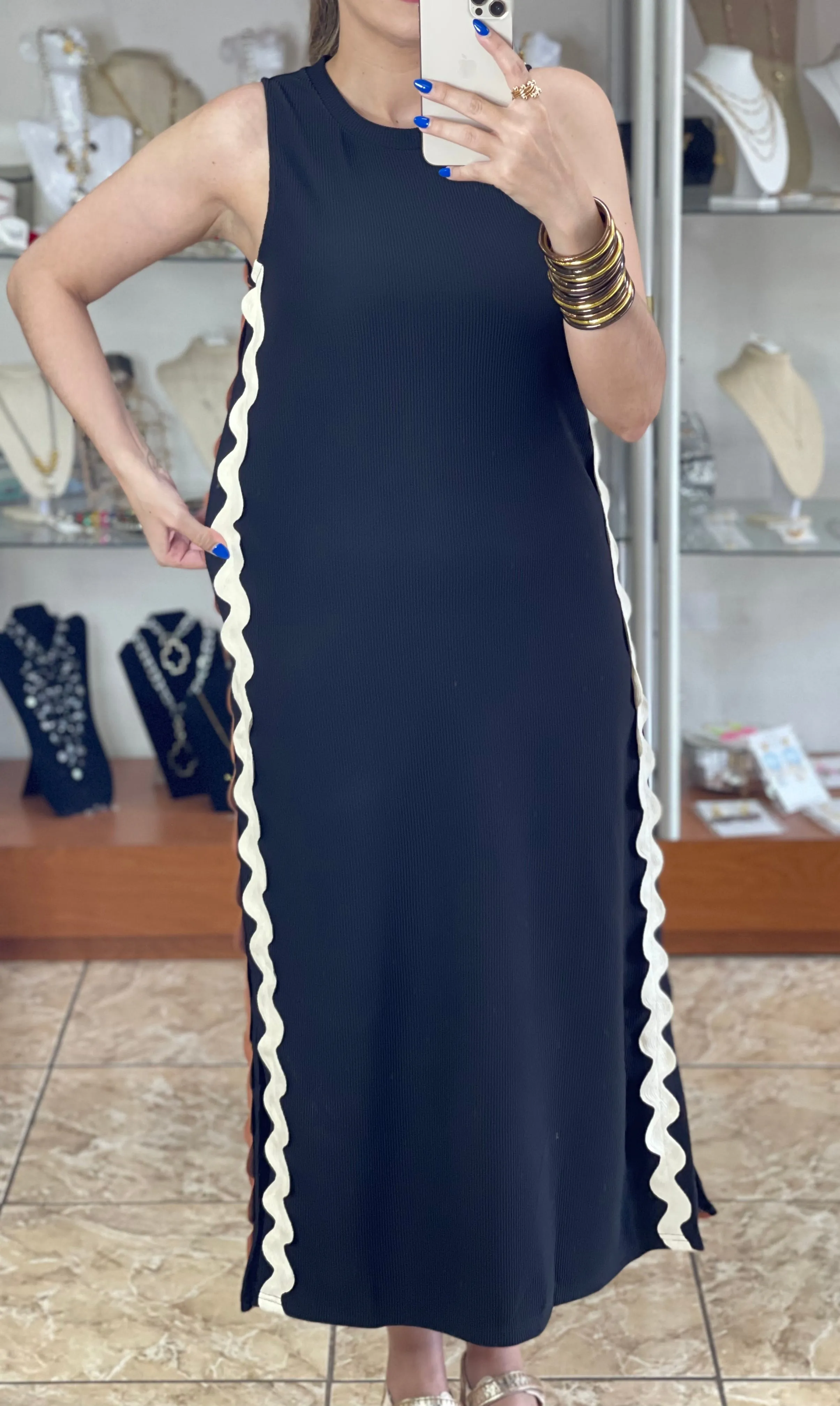 Ric Rac Midi Dress