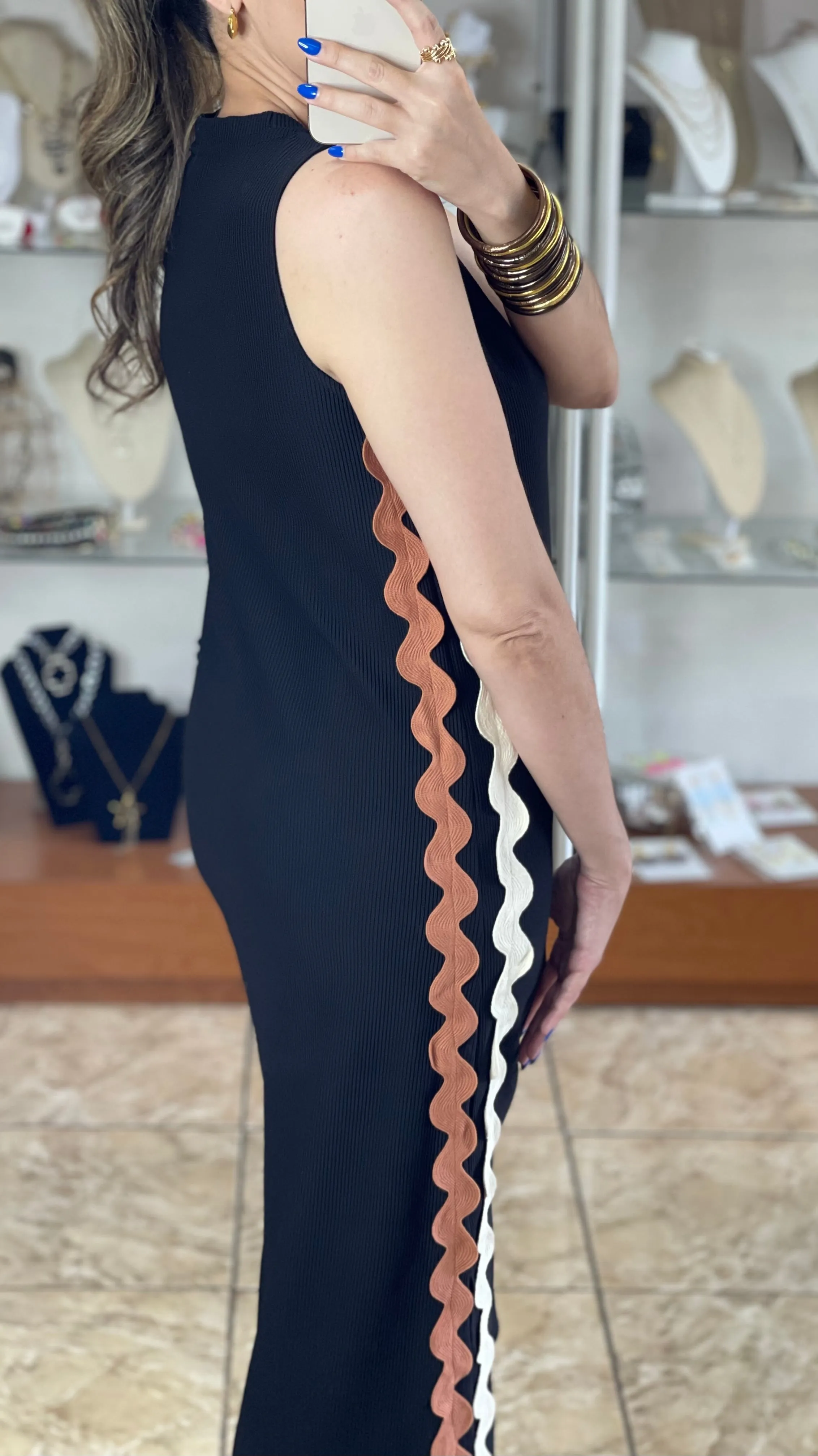 Ric Rac Midi Dress