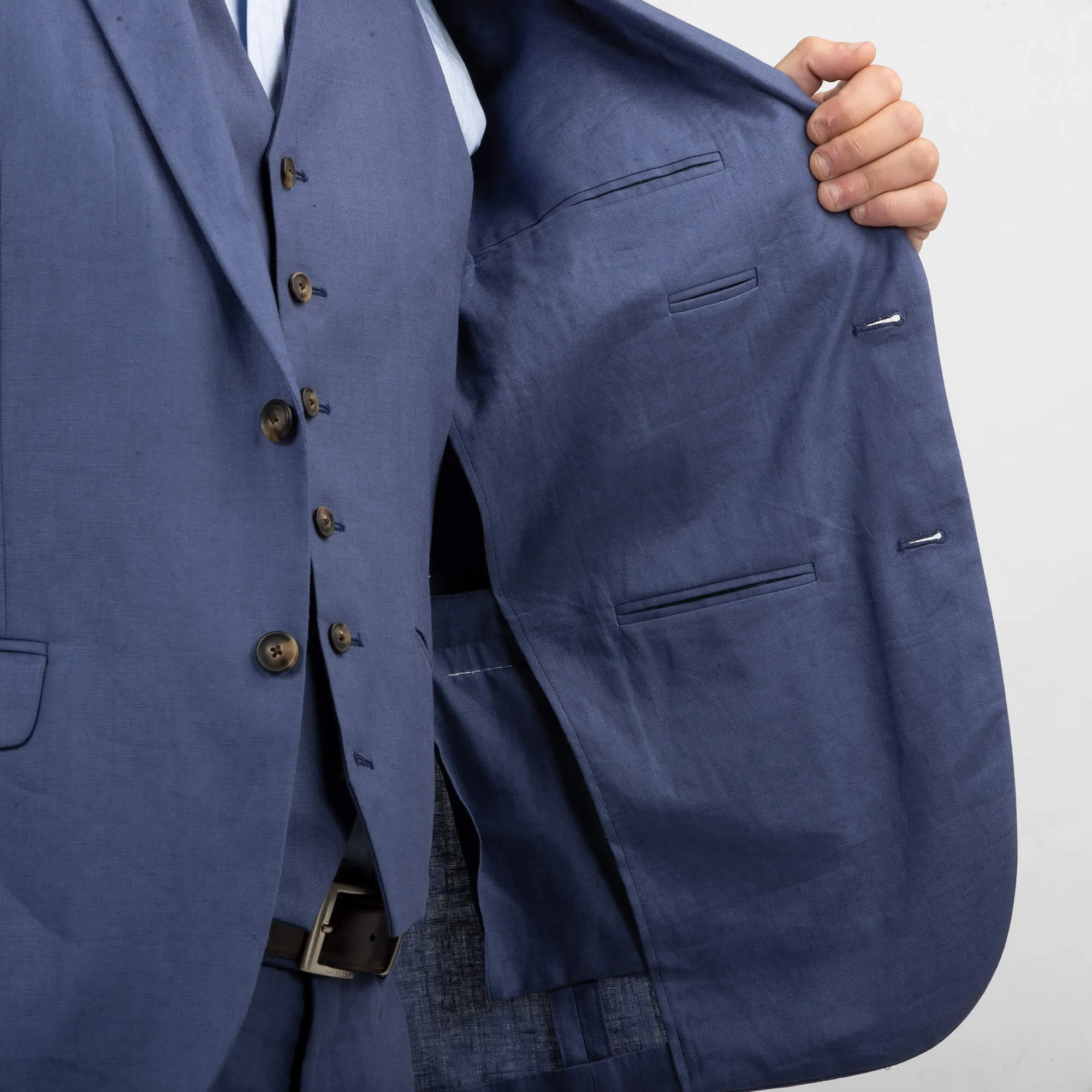 Royal Blue Linen Jacket