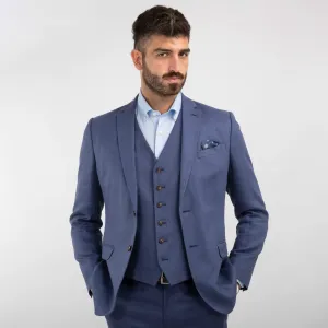 Royal Blue Linen Jacket