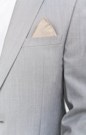 Sam Pocket Square ~ Champagne Solid