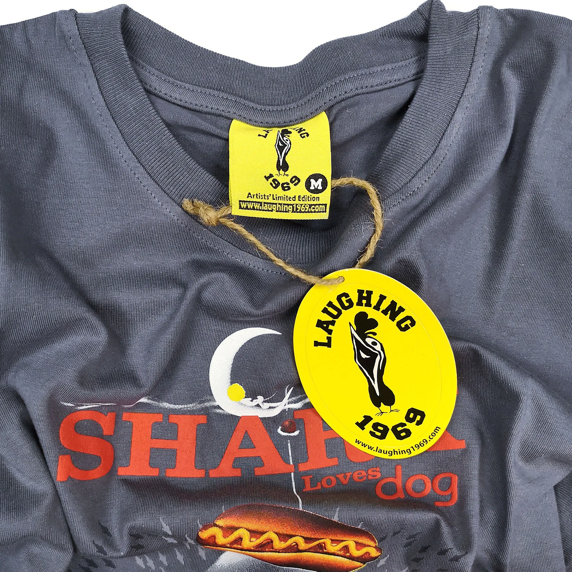 Shark Loves Dog Unisex Tee (Dim Grey)