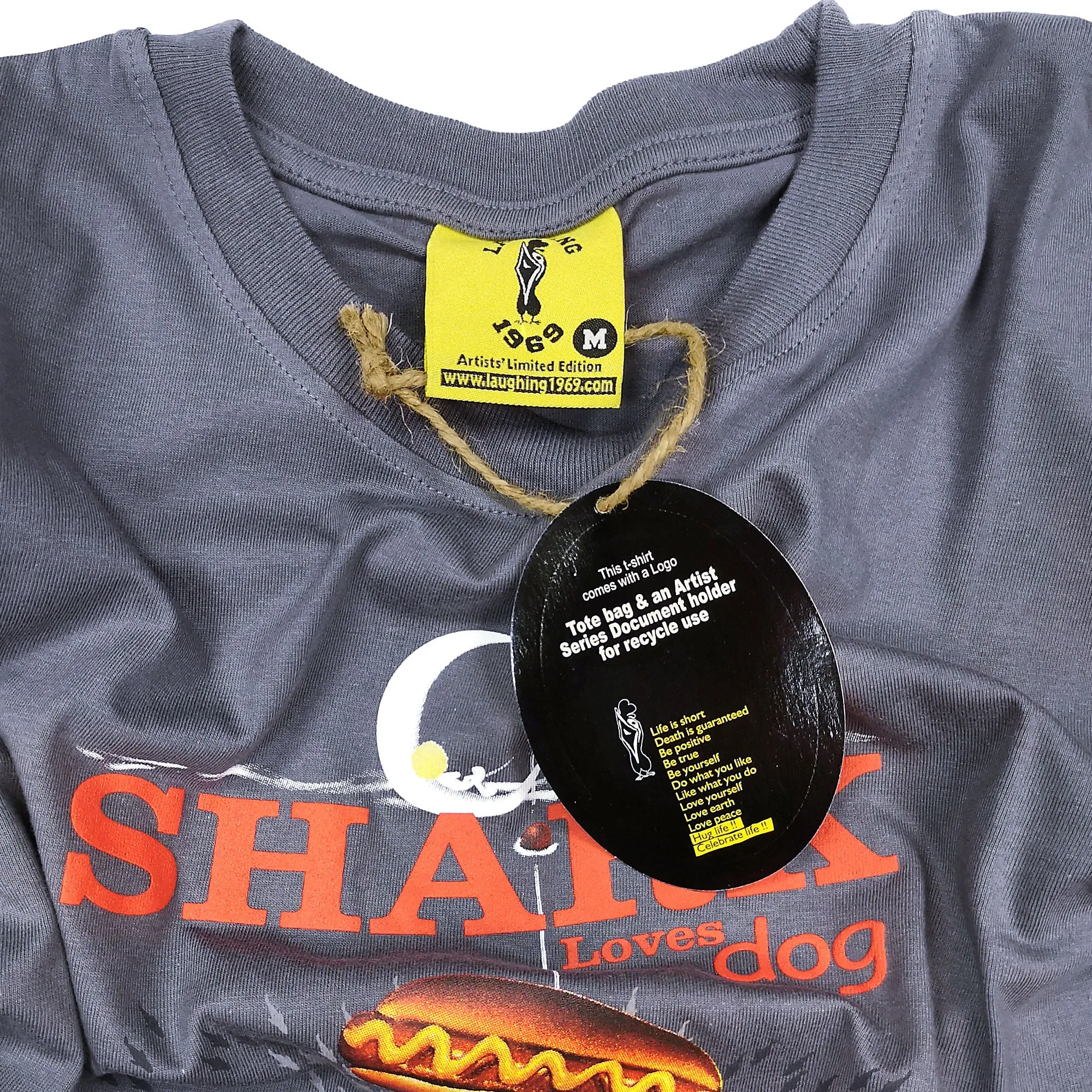 Shark Loves Dog Unisex Tee (Dim Grey)