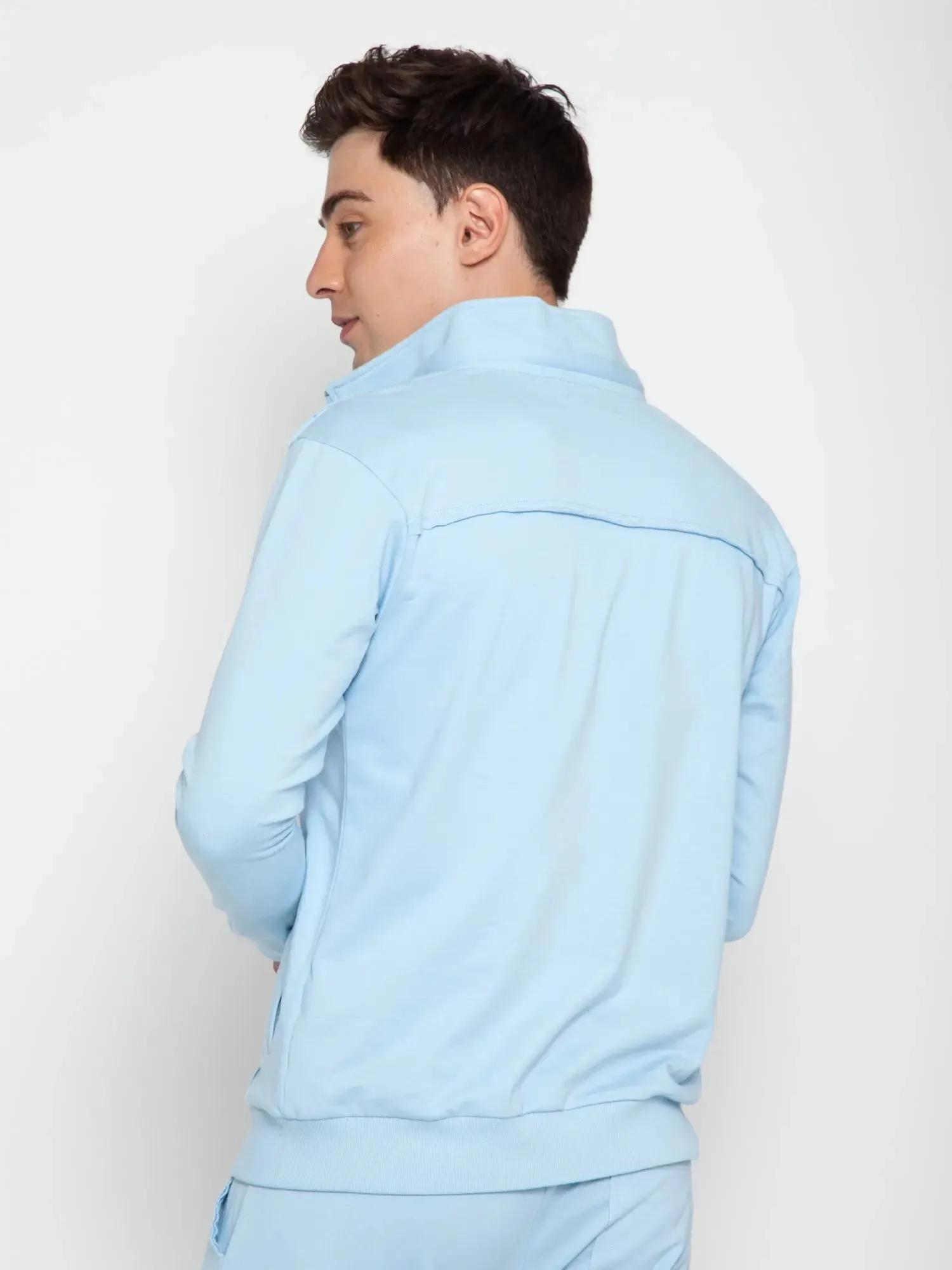 Sky Blue Removable Hooded Jacket