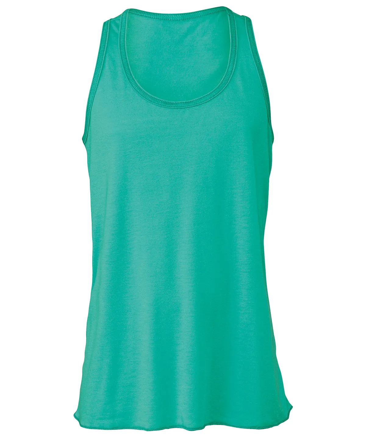 Teal - Youth flowy racerback tank