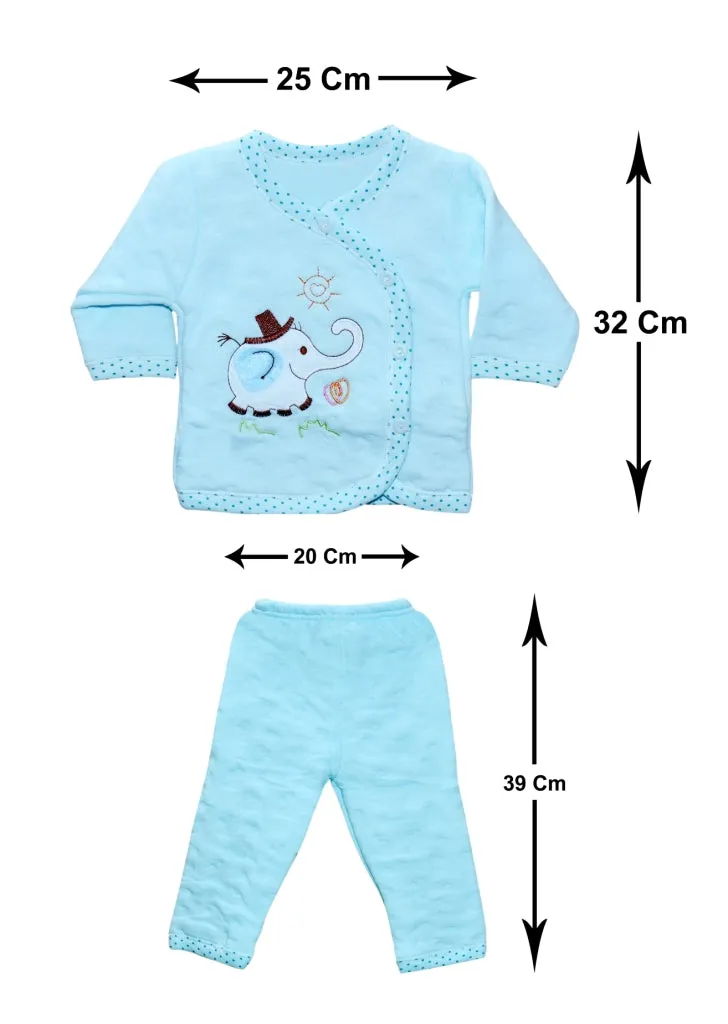 THE LITTLE LOOKERS Top & Pyjama Suit/Warm Suit/Night Suit/Woollen Suit for New Born Babies/Boys/Girls/Infants (0-6 Months)