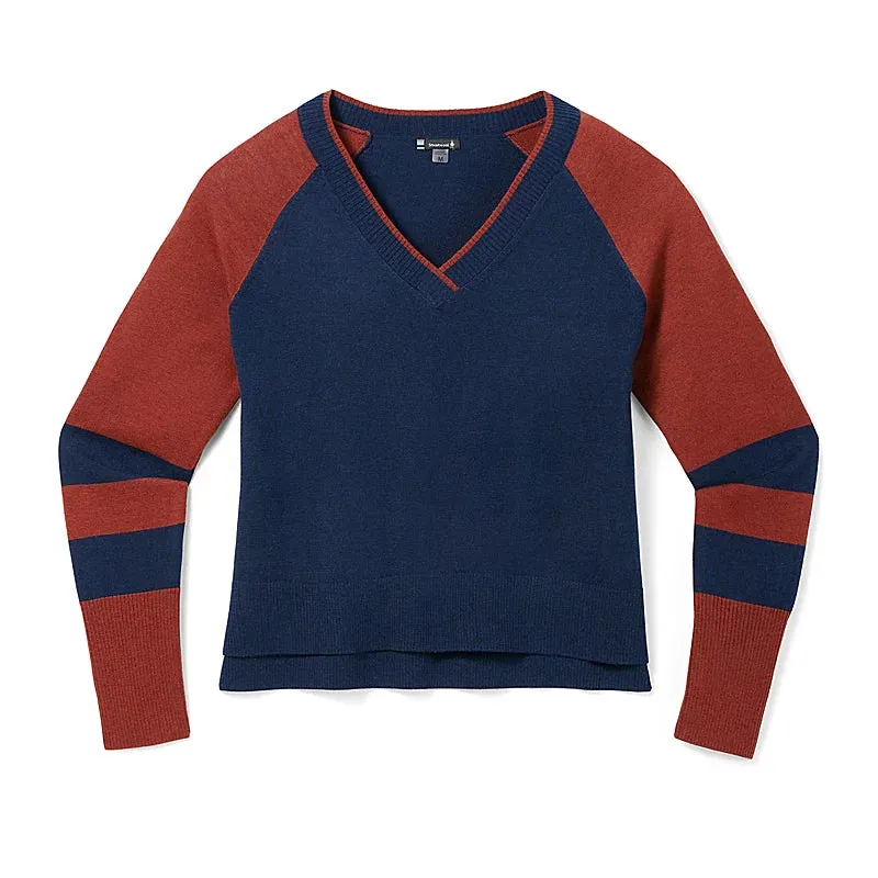 Women's Edgewood V-Neck Sweater - Deep Navy Heather