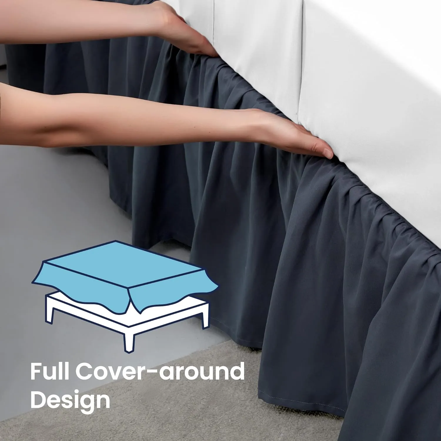 Wrap Around Ruffled Bed Skirts