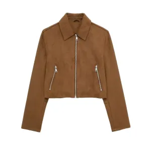 Wrenna Faux Suede Jacket